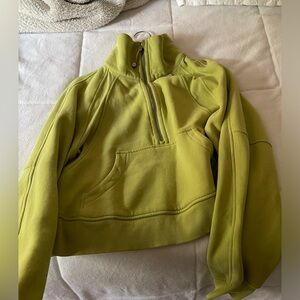 XS/S Cropped scuba quarter zip
